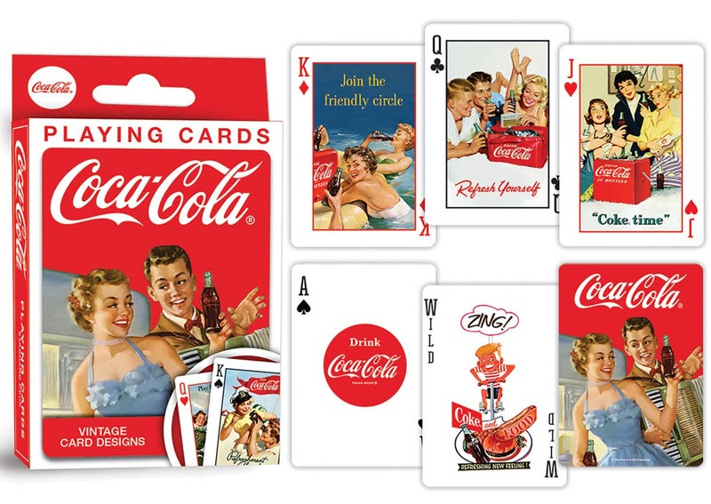 MasterPieces Officially Licensed Coca Cola 2 Pack Playing Cards - 54 Card Deck for Adults - Image 2